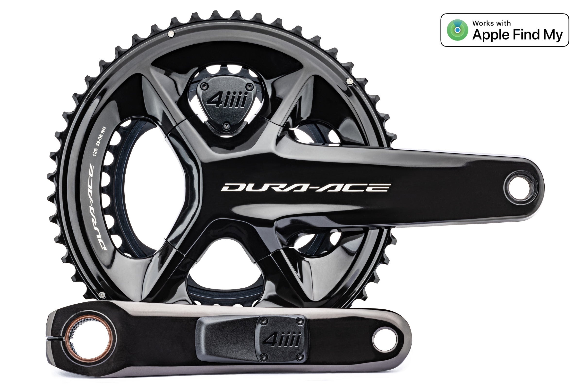パーツ 4iiii Precision3+PRO Ultegra R8100 165mm 4iiii PRECISION 3+ PRO Shimano Ultegra R8100 Dual-Sided Crankset